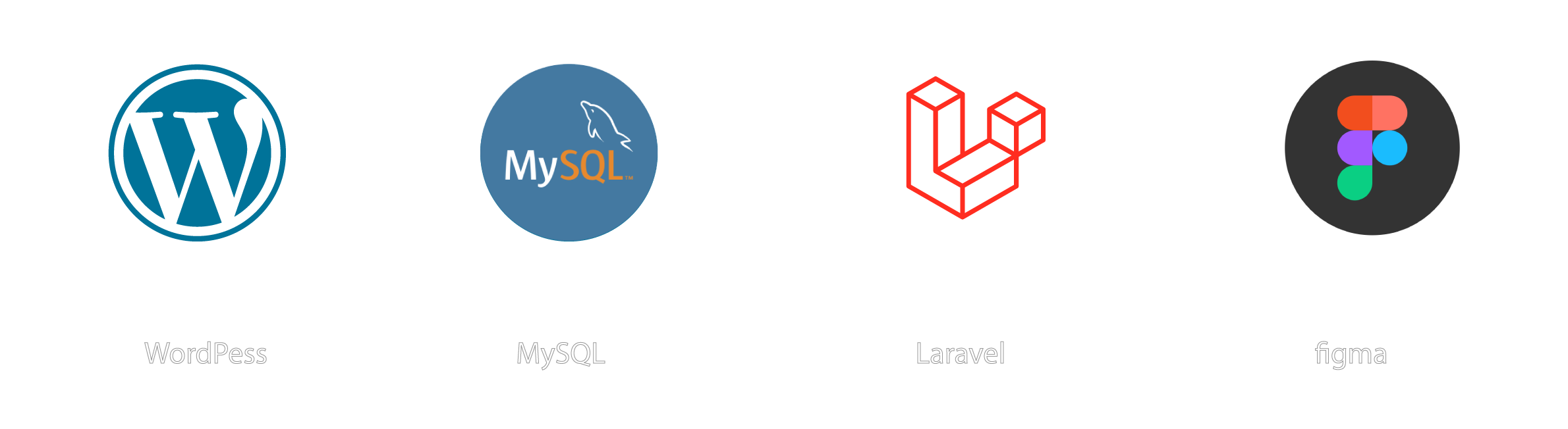 Photoshop, Illustrator, WordPress, React
